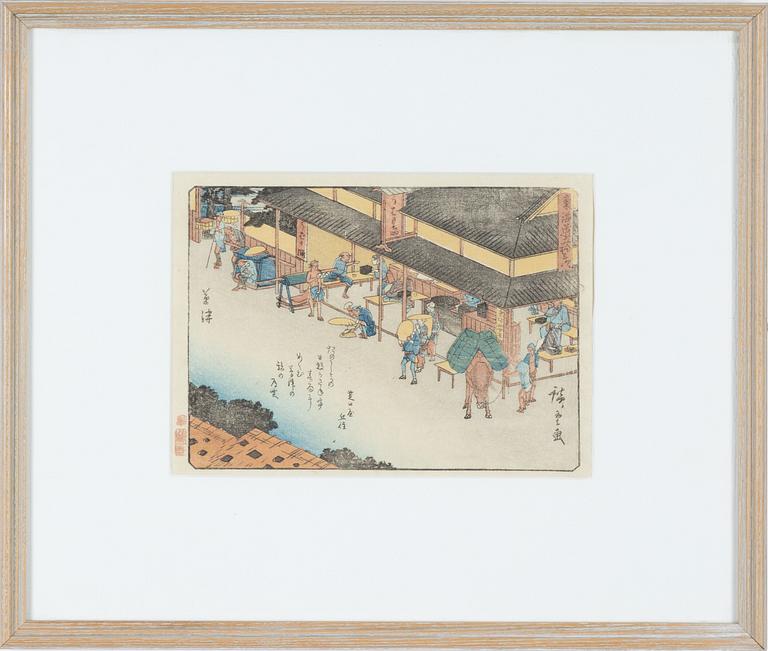 Utagawa Hiroshige I, färgträsnitt, Japan, 1840-42.