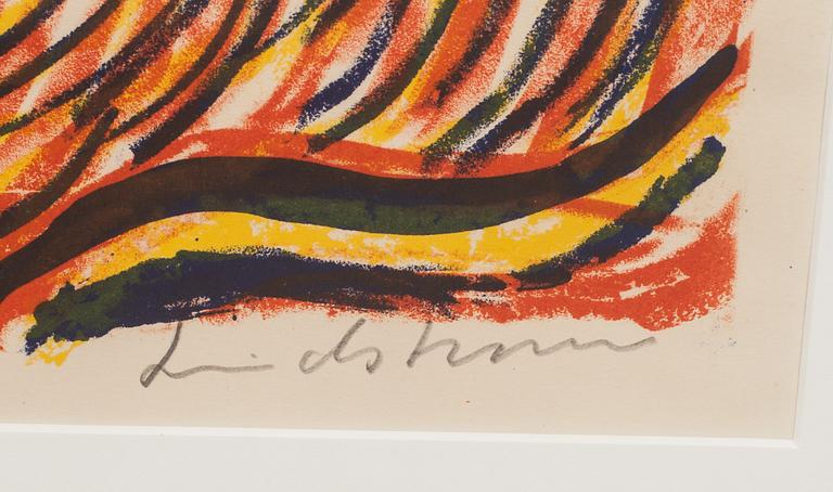 BENGT LINDSTRÖM, färglitografi, signerad och numrerad 10/99.