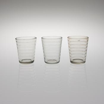 AINO AALTO, dricksglas, 24 st, Karhula-Iittala 1900-talets mitt.