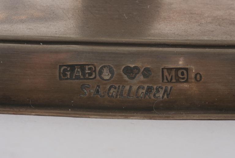 LJUSSTAKAR, ett par, silver, S-A Gillgren,
G.A.B 1962.