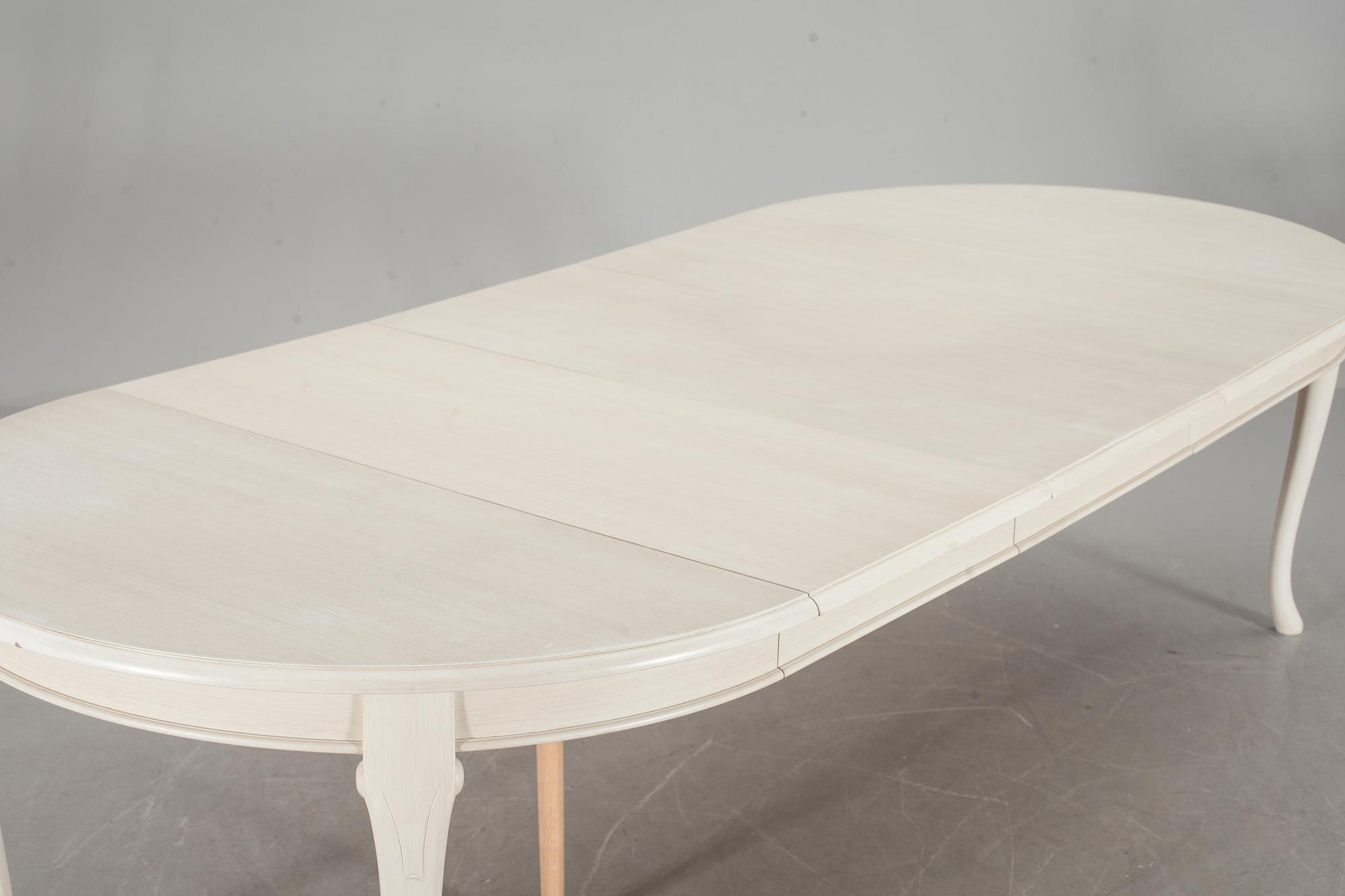 MATSALSMÖBLEMANG, 11 delar, rokokostil, K A Roos, Helsingborg.