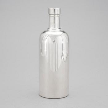 FLASKA, sterlingsilver, Cris, Stockholm, 1900-talets slut. Vikt ca 538 g.