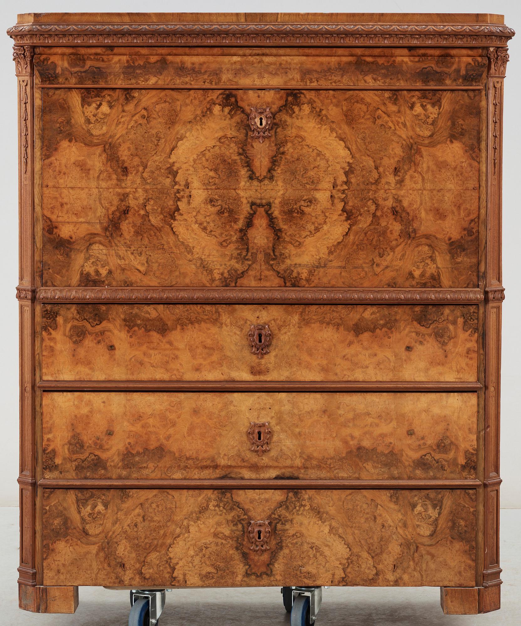 CHIFFONJE, nyrenässans, 1800-talets slut.