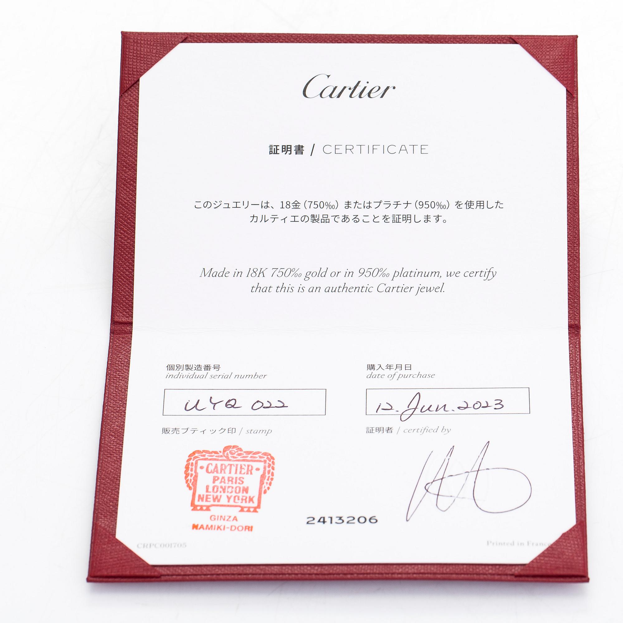 Cartier, ring, "1895", platina och en diamant ca 0.009 ct.