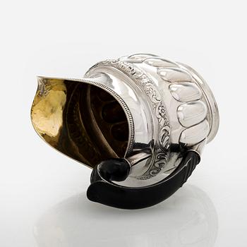 Henrik Qvarnberg, gräddsnäcka, silver, Viborg 1844.