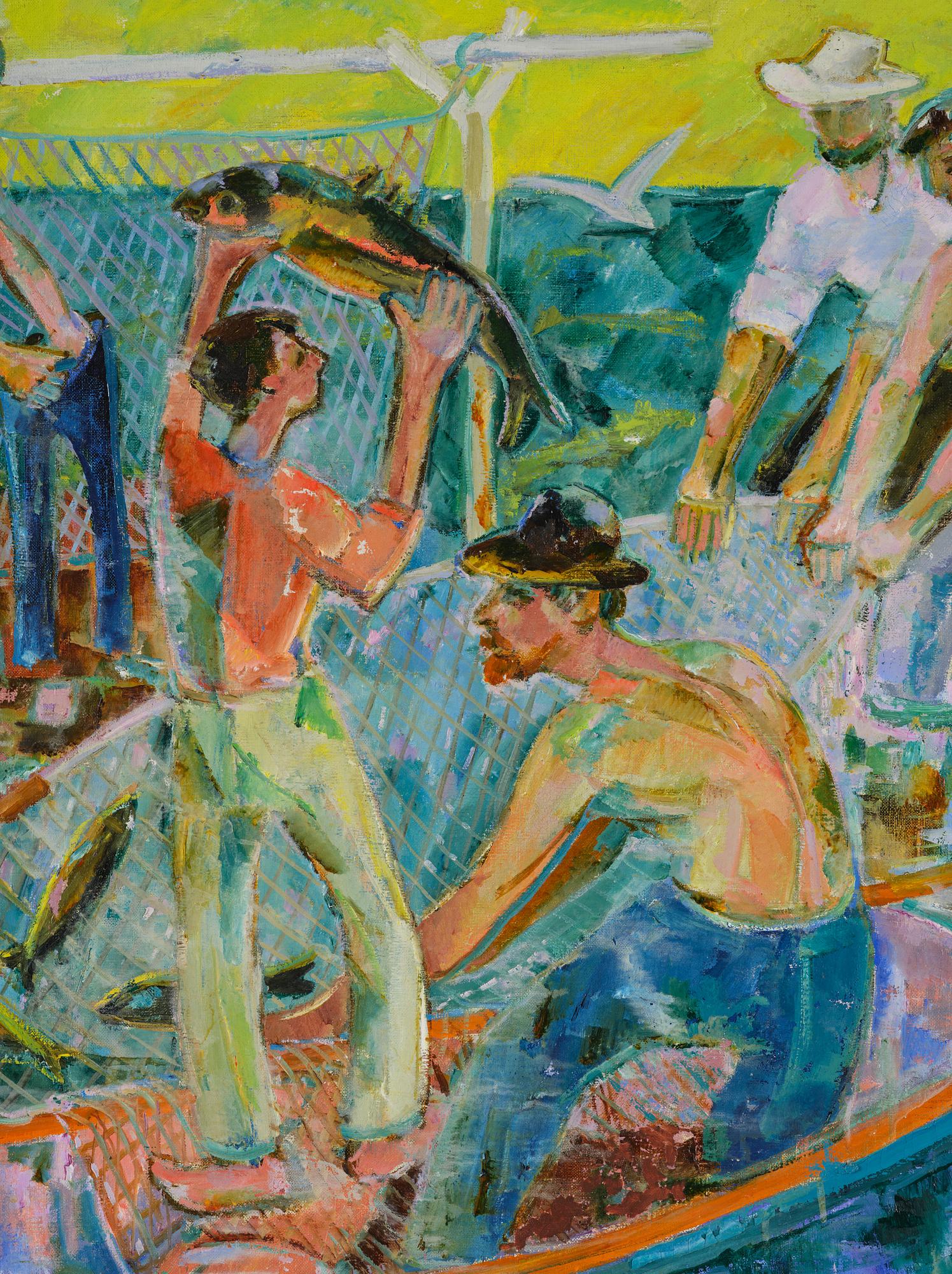 Reidar Särestöniemi, Fiskare med dagens fångst.