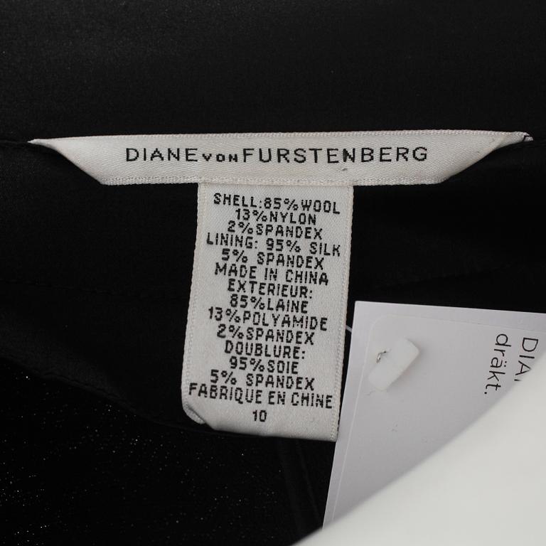 DRÄKT, bestående av kjol samt kavaj, Diane von Furstenberg.