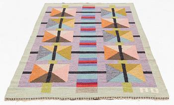 Agda Österberg, matta, rölakan och gobelängteknik, ca 240 x 115,5 cm, signerad AÖ.