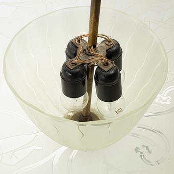 Carl Erik Bodén, A Swedish Modern ceiling lamp, Glössner, 1930's - 1950's .
