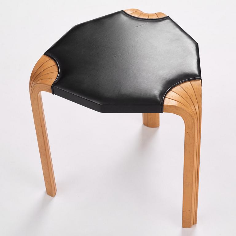 Alvar Aalto, a stool model "X600", Artek, Finland 1960s.