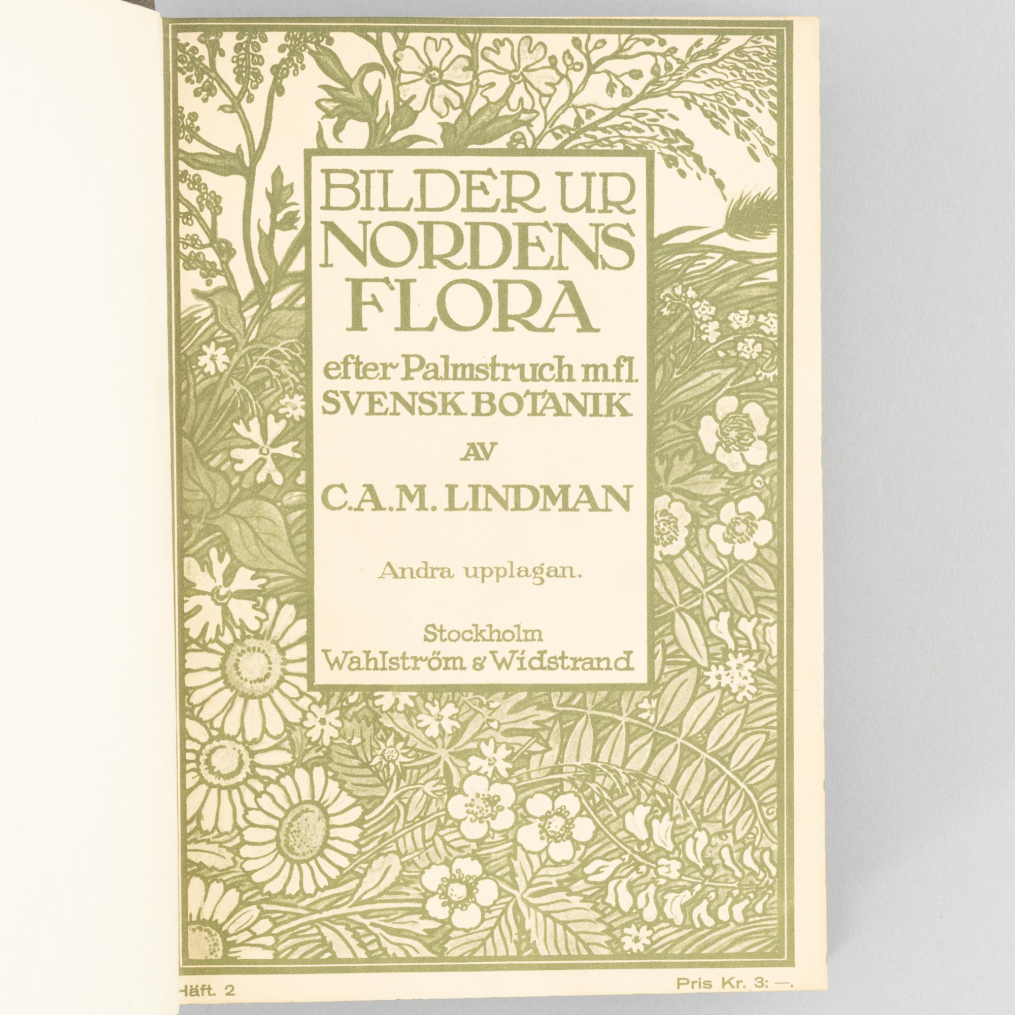 Nordens Flora 植物図鑑 C.A.M. Lindman　第9巻 Nordens Flora 植物図鑑 C.A.M. Lindman 第9巻 スウェーデンの
