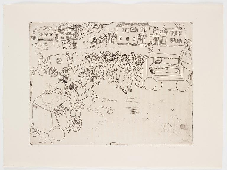 MARC CHAGALL, 71 st etsningar ur upplagan om 285 exemplar på Arches/MBM/J. Perrigot-papper, 1923-1948.