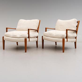 FÅTÖLJER, 1 par, 1900-talets andra hälft.