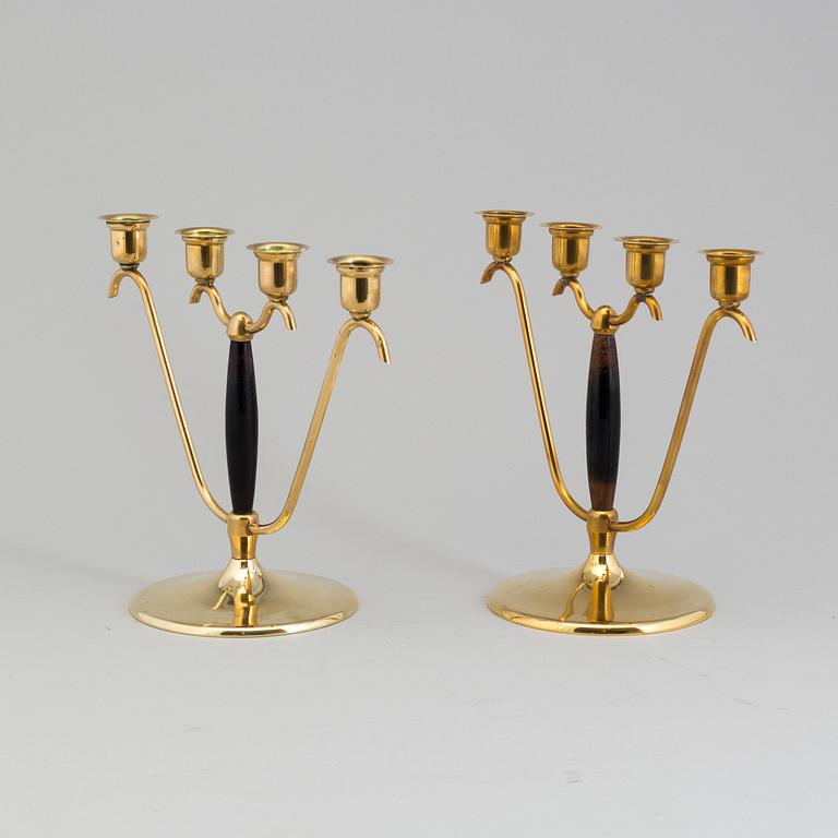 a pair of chandeliars by O. H. Lagerstedt, Eskilstuna, 1950's.
