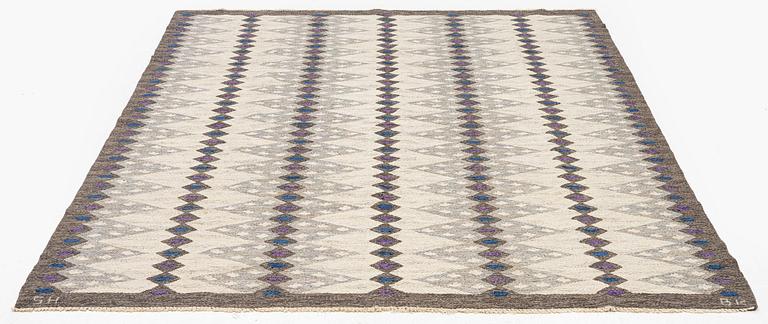 Berit Koenig, a carpet, tapestry weave, 256 x 195 cm, signed SH BK.