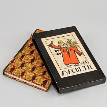 BOK, William Shakespeare, "Macbeth", illustrationer av Salvador Dali, Garden City, Doubleday & Company, New York, 1946.
