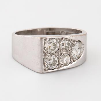 RING, gammalslipade diamanter, Guldsmedsmästarn, Göteborg, 1988.