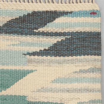 Barbro Nilsson, MATTO, "Snäcklösa", flat weave, ca 265 x 176,5-177,5 cm, signed AB MMF BN.