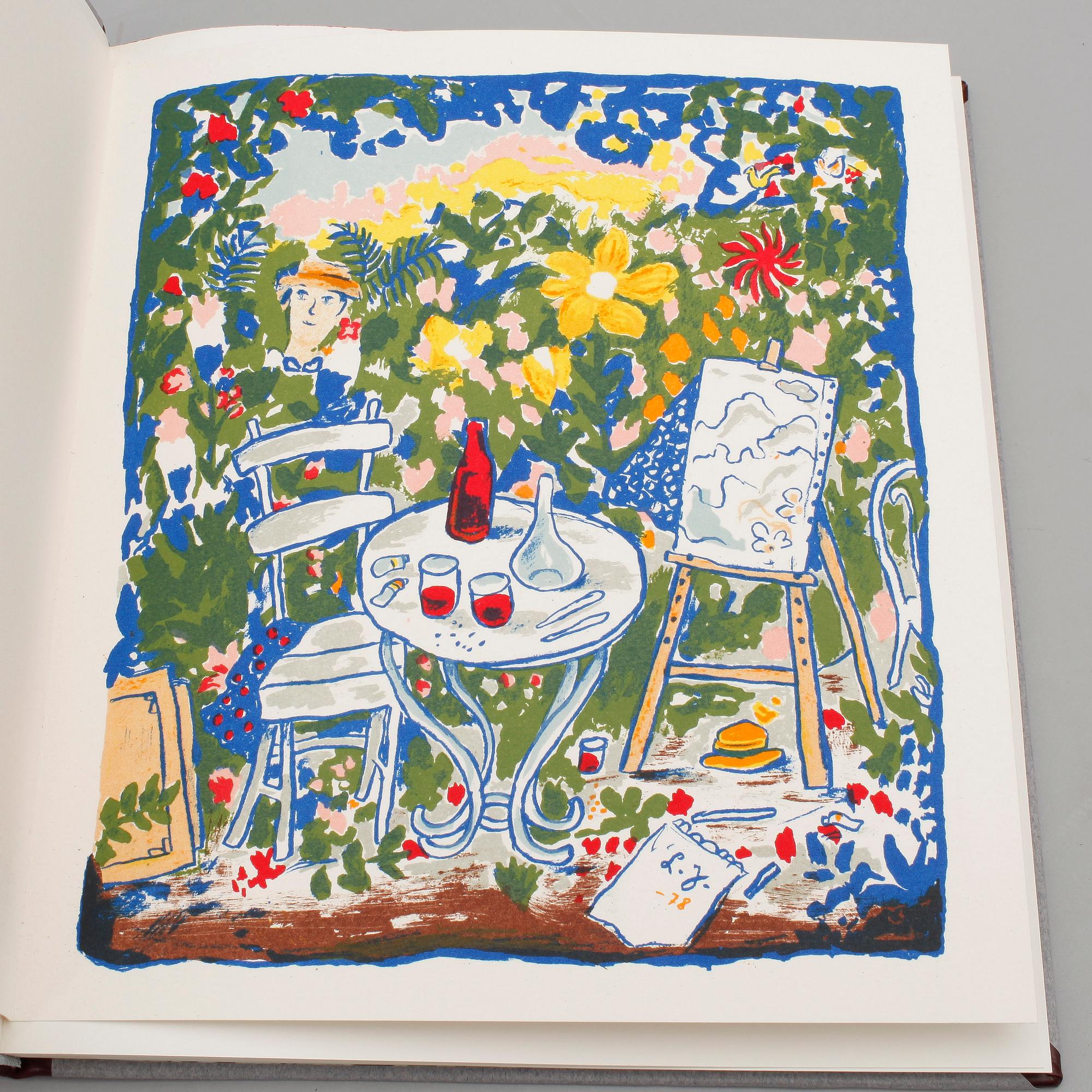 BOK med ORIGINALLITOGRAFI, "Lennart Jirlow", Göran Sellgren, Bonniers, 1978, numr 313/350.