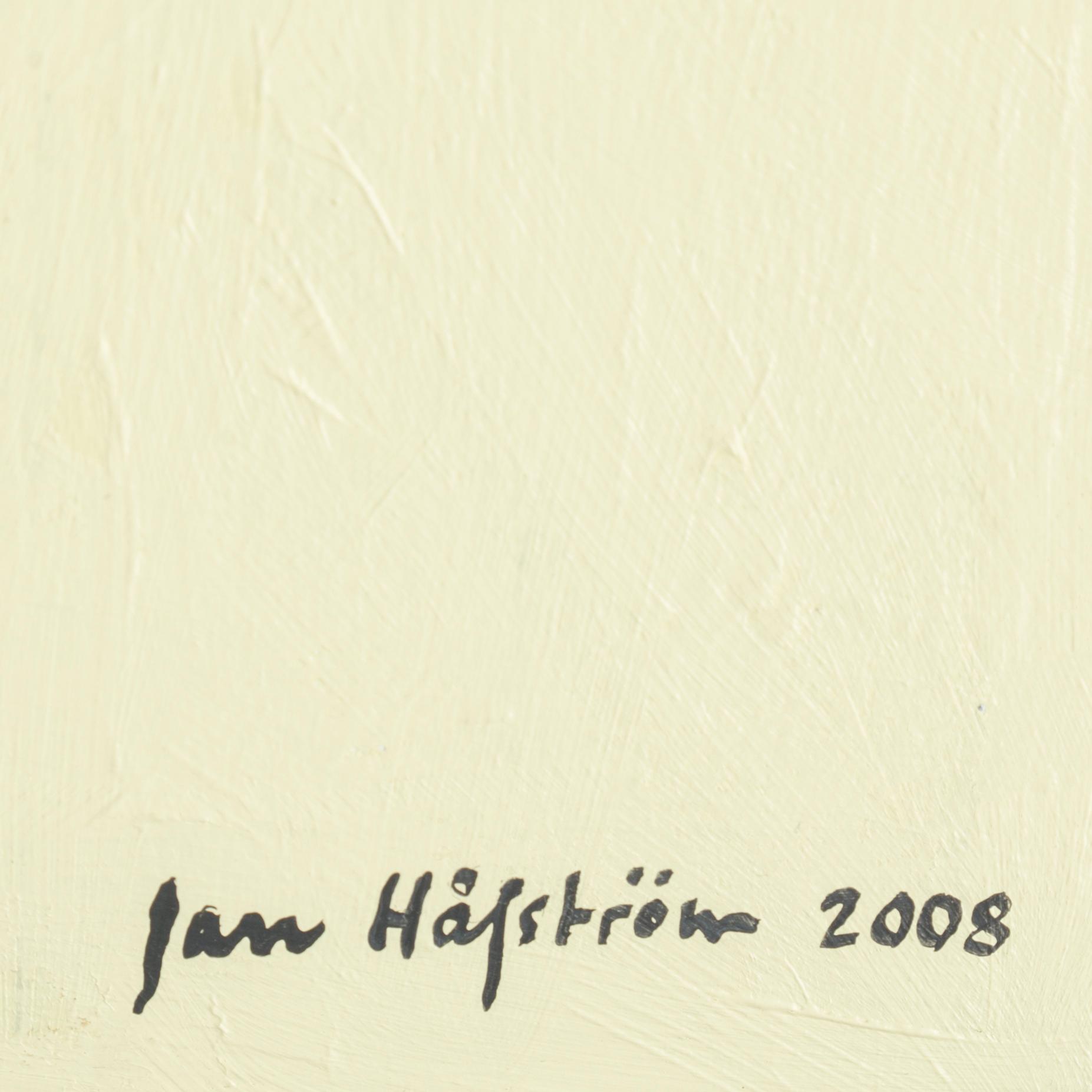 JAN HÅFSTRÖM, akryl på pannå, signerad och daterad 2008.