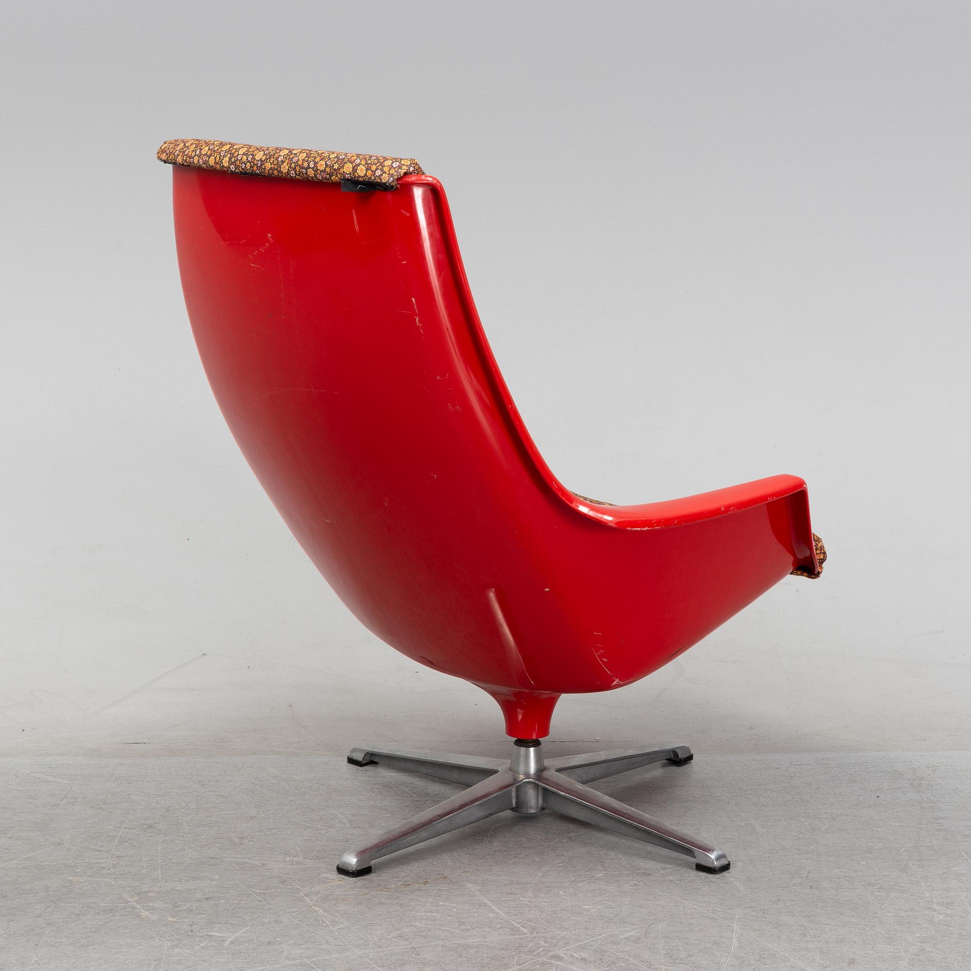 Alf Svensson & Yngvar Sandström, a 'Tellus' armchair, Overman, Tranås, 1970's.