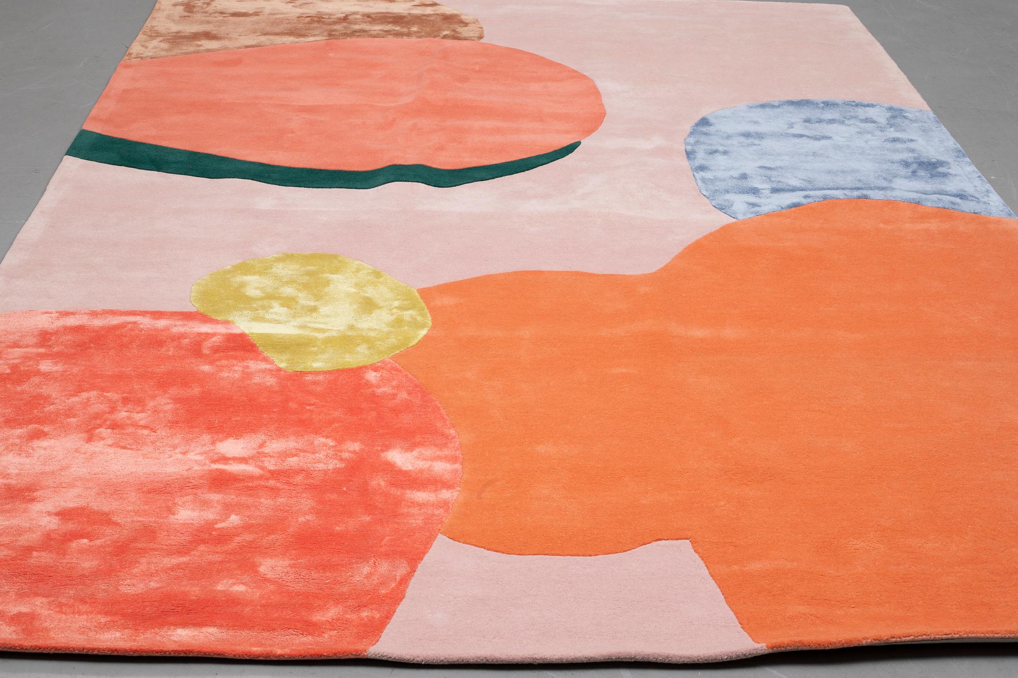 A carpet,  "Poppykalas", tufed, Layered, ca 350 x 250 cm.