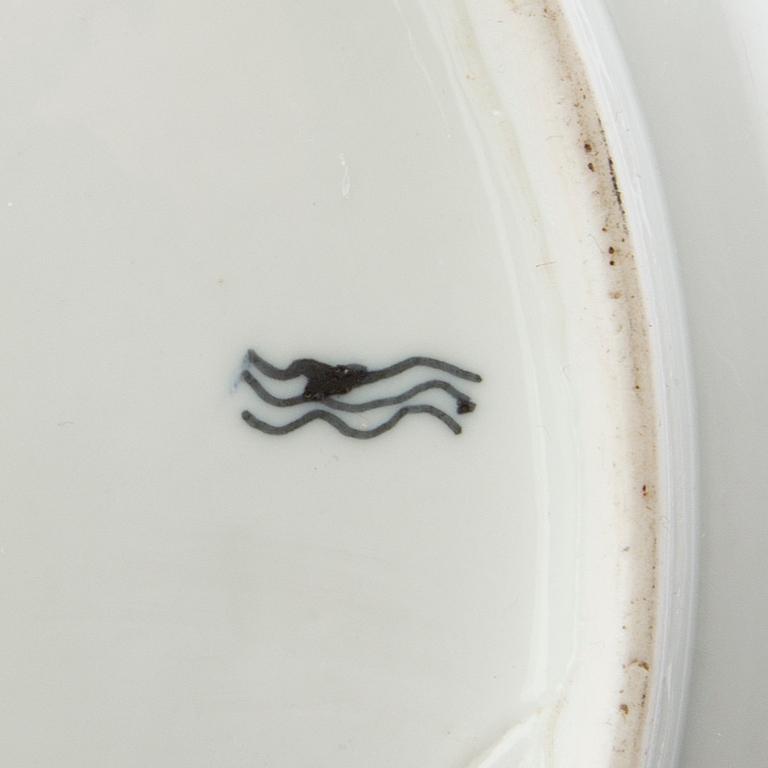 Outer cover a pair with saucers first half of the 20th century porcelain.