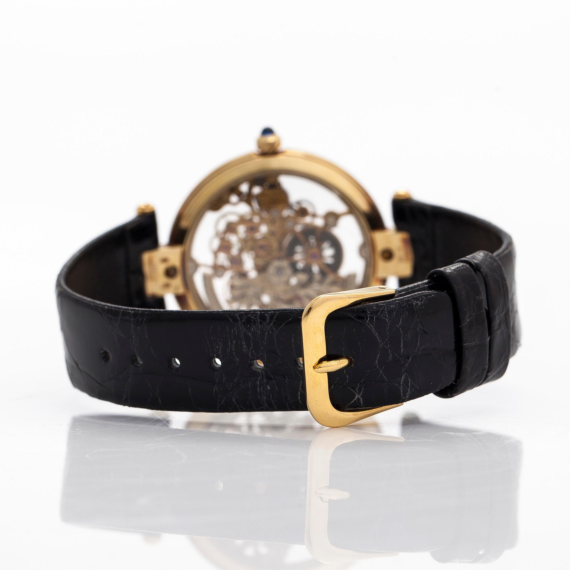 Dunhill, Skeleton, wristwatch, 33 mm.