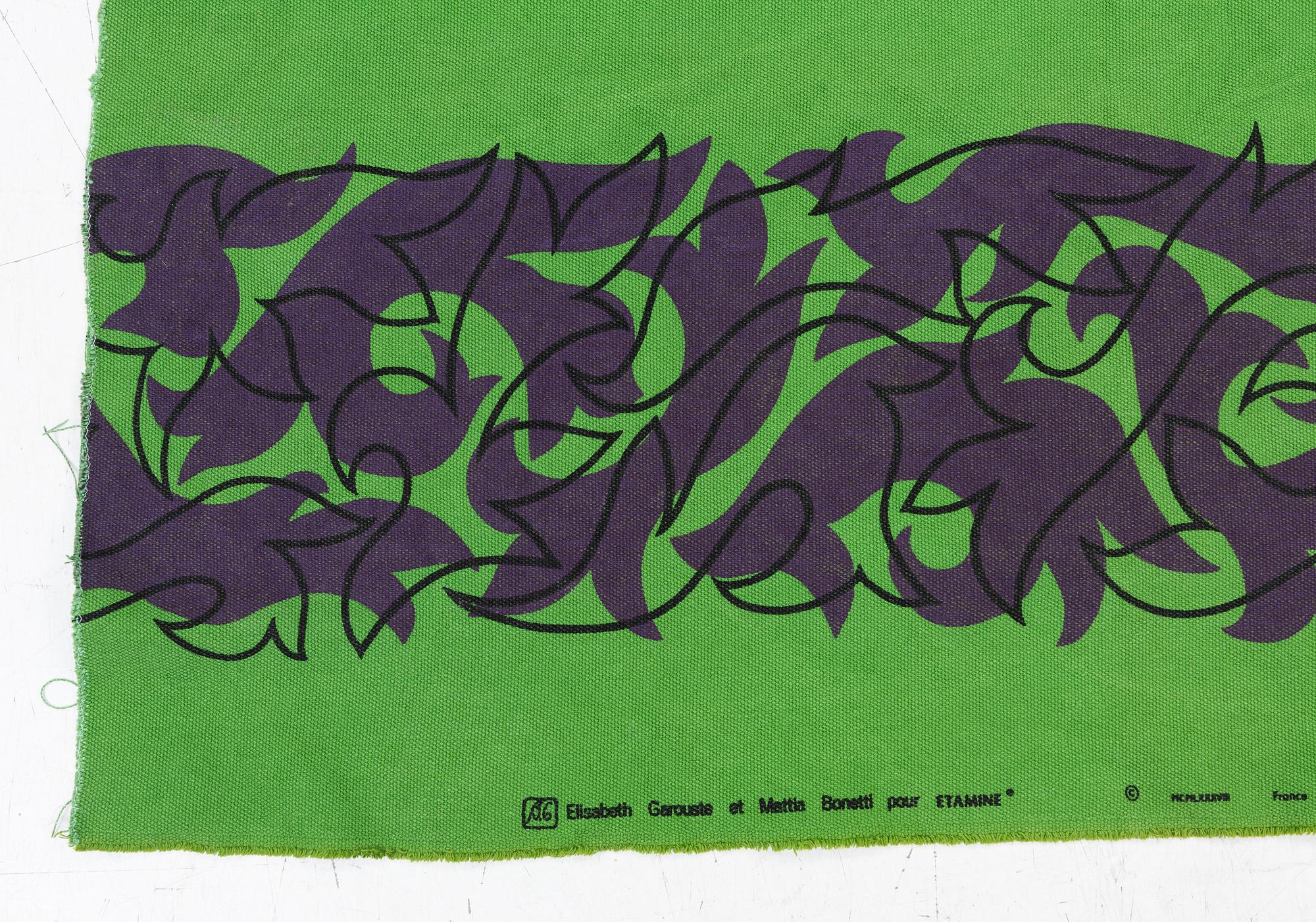 Elisabeth Garouste & Mattia Bonetti, textil, Etamine, 1980/1990-tal.