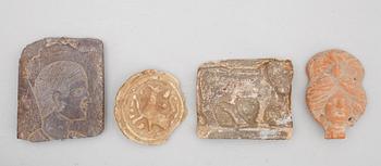 FORNFÖREMÅL, 4 del, sten/keramik, medelhavsländerna.