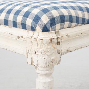 Stolar, ett par, sent 1700-tal. Gustavianska.