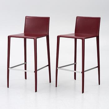 Lievore Altherr Molina, Two 'Norma' bar stools, Arper.