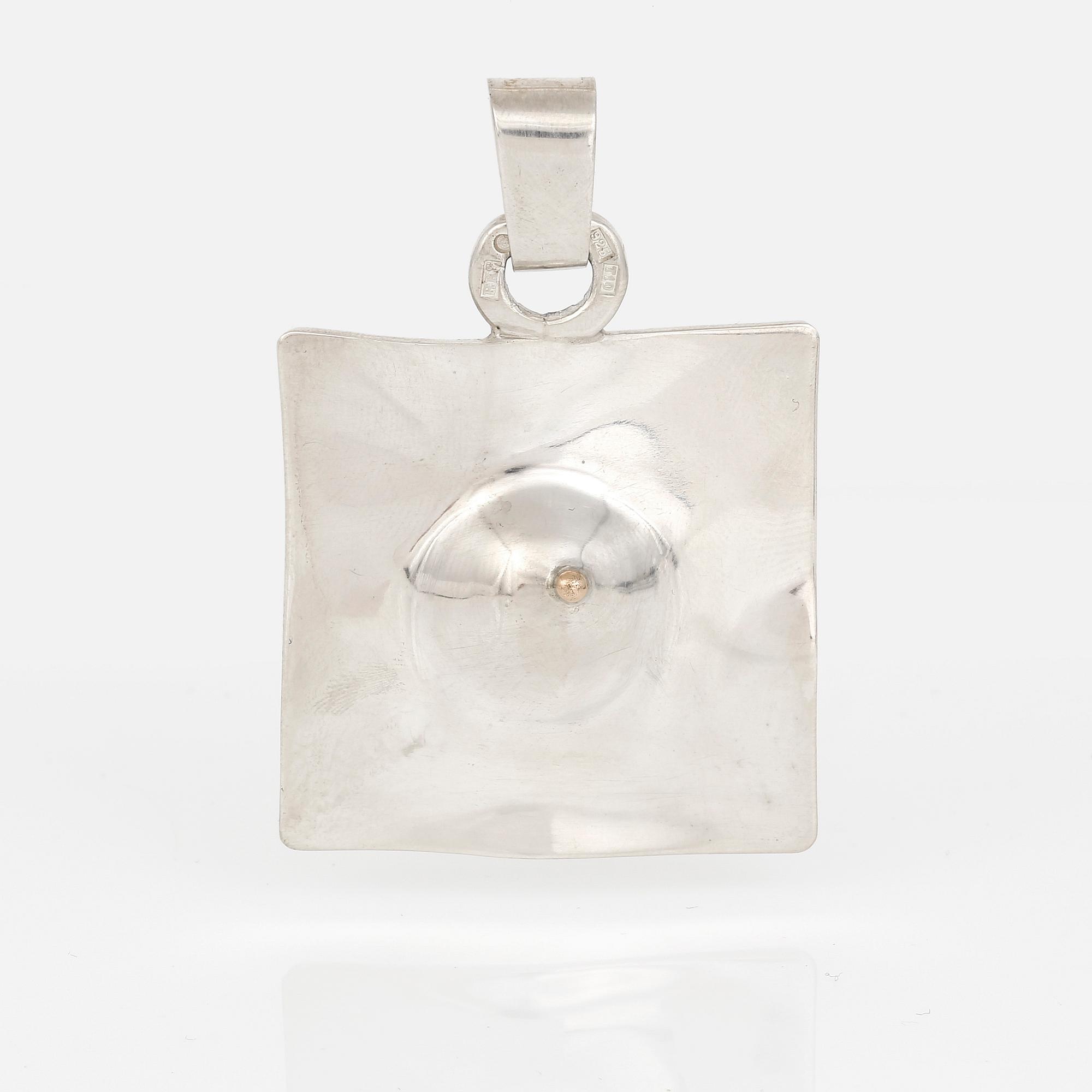 HÄNGE, sterling silver, Rolf Karlsson, Grillby, 1993. Total vikt ca 31,44 g.