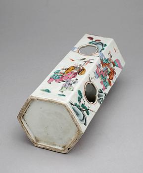 PERUKSTOCK /LYKTA, porslin, Qianlongstil, Kina, 1800/1900-tal.