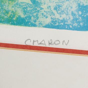 Color lithograph by GUY CHARON, signed, epreuve d'artiste.