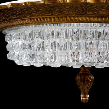 A BOHEMIA CEILING LAMP, 20 TH CENTURY.