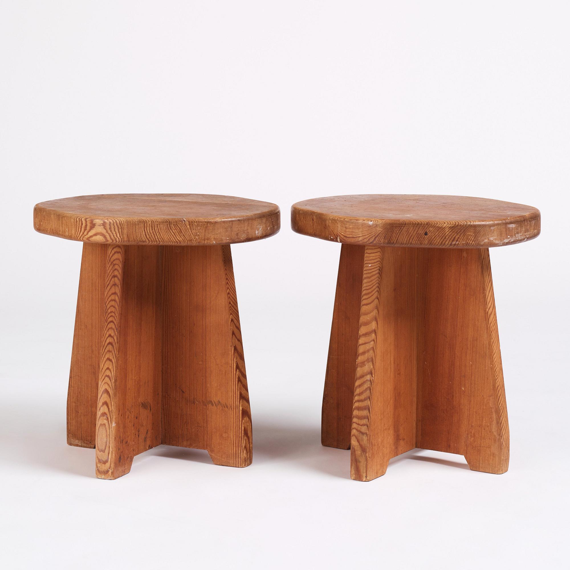 David Rosén, "Berga", pallar, 2 st, Nordiska Kompaniet 1940-tal.