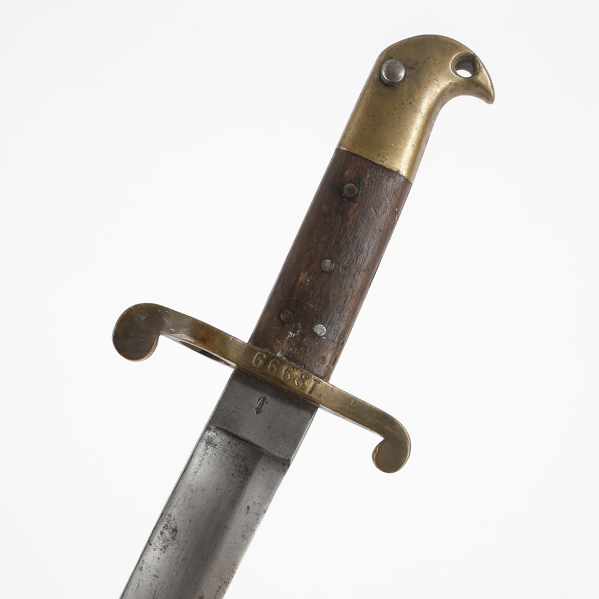 SABELBAJONETTER, 3 st, för flottan m/1867, Eskilstuna Jermanufaktur, Sverige.