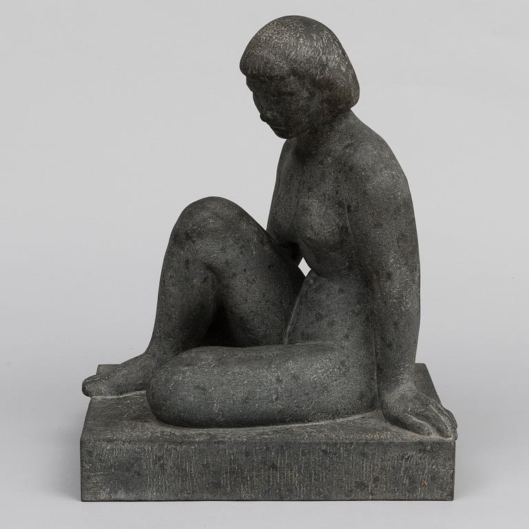 VILJO SAVIKURKI, A GIRL SITTING.