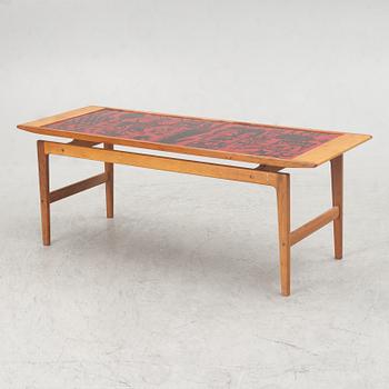 Stig Lindberg & David Rosén, a "Karneval" coffee table, Gustavsberg & Nordiska Kompaniet, Sweden, 1950's.