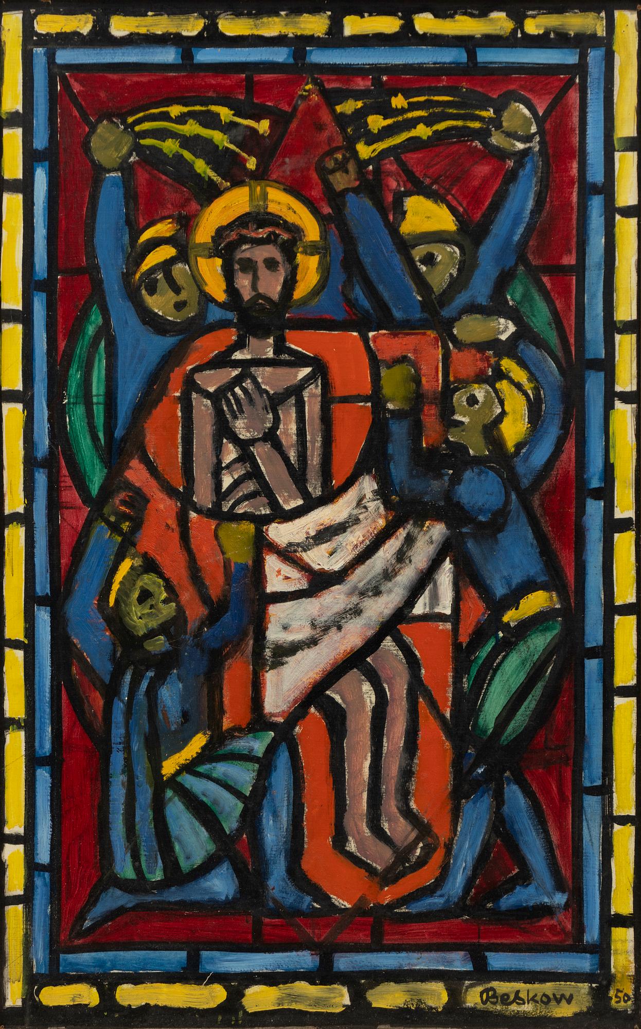 Bo Beskow, Jesus before Pontius Pilate.