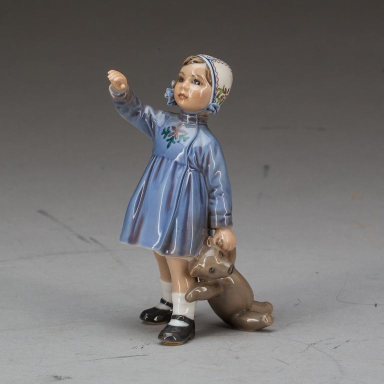 FIGURIN, porslin. Dahl Jensen. Danmark.