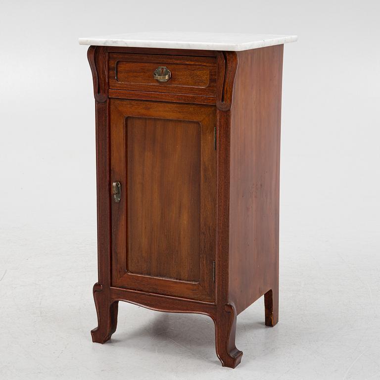 An Art Nouveau Bedside Cabinet, early 20th Century.