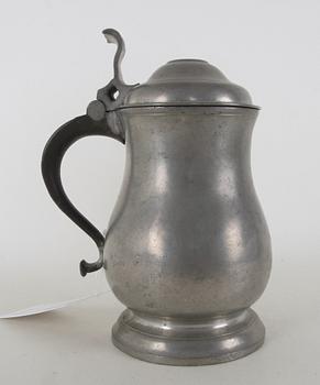 SKÄNKSTOP, tenn, 1800-tal.