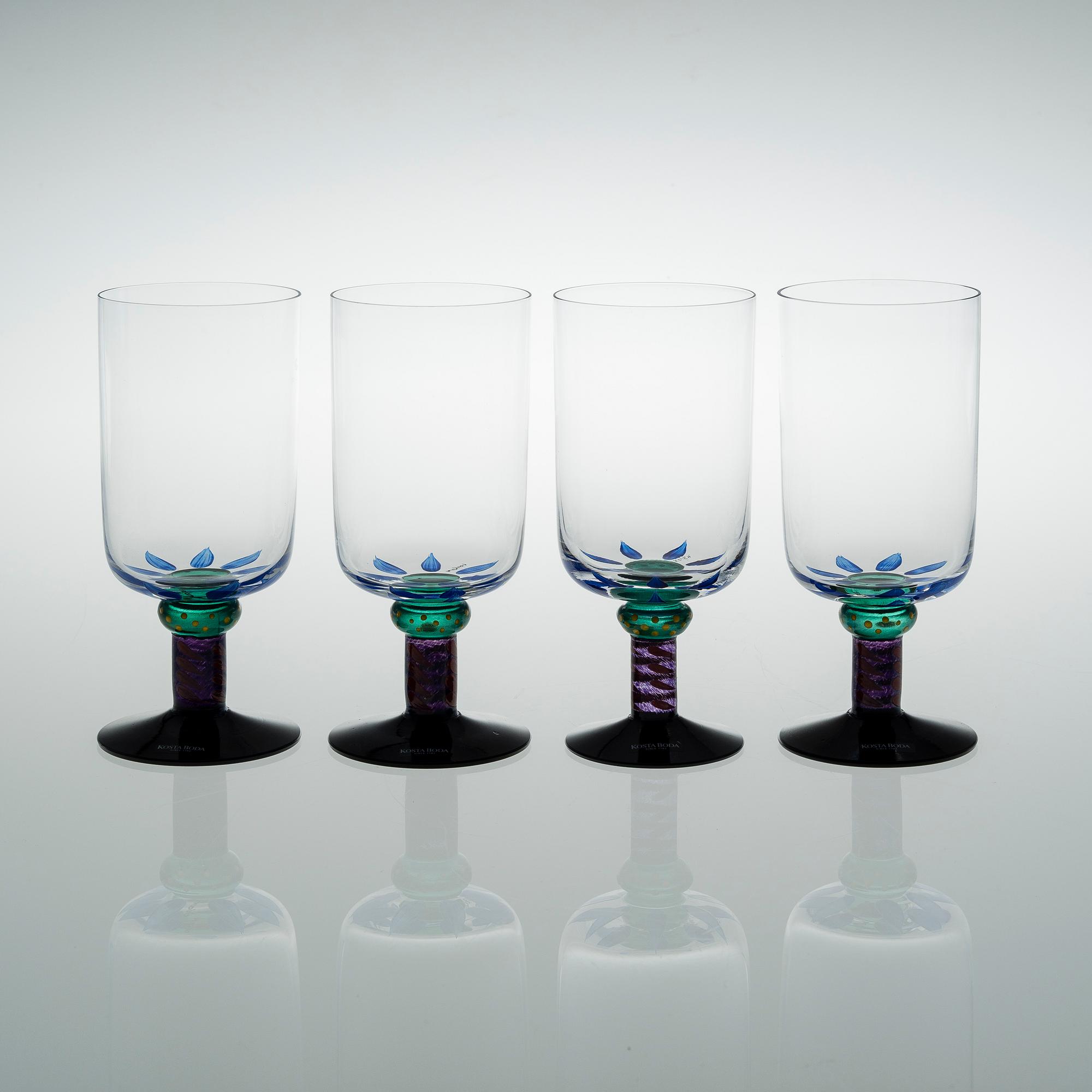 SET OF GLASSWEAR, TWELVE PARTS, Ken Done, Kosta Boda