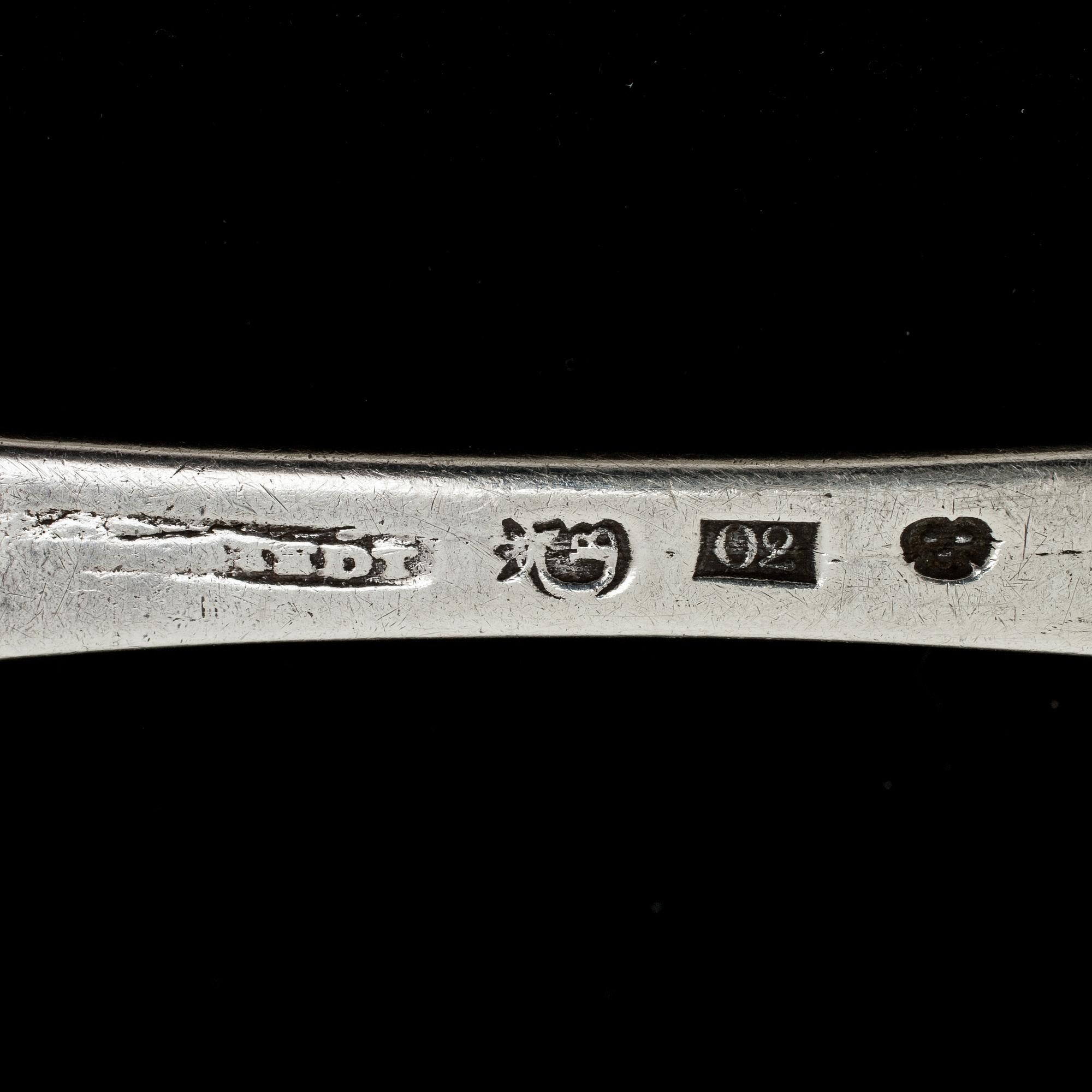 SKEDAR, 3 st. Johan Malmstedt, Göteborg 1796. Vikt ca 175 g.