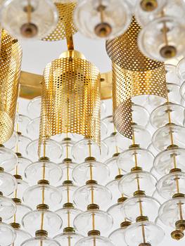 Hans-Agne Jakobsson, taklampa, "Estrella", modell "T 580", Hans-Agne Jakobsson AB, Markaryd, 1960-70-tal.