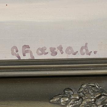 GUSTAF FJAESTAD, oil on panel, signed.