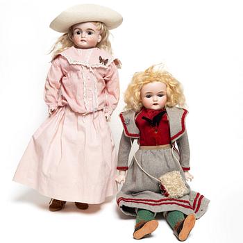 Dolls, 2 pcs, including Kling 377, Germany, early 20th century.