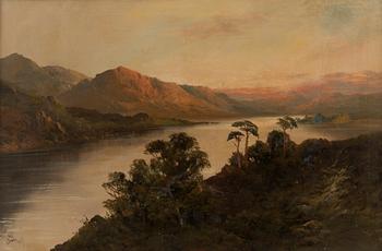 Joel Owen, (Francis E Jamieson), Highland mountain landscape.